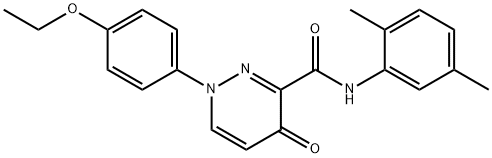 N-(2,5-dimethylphenyl)-1-(4-ethoxyphenyl)-4-oxopyridazine-3-carboxamide Structural