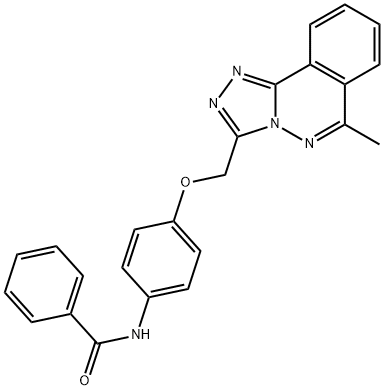 N-[4-[(6-methyl-[1,2,4]triazolo[3,4-a]phthalazin-3-yl)methoxy]phenyl]benzamide Structural