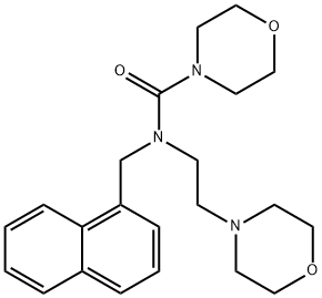 N-(2-morpholin-4-ylethyl)-N-(naphthalen-1-ylmethyl)morpholine-4-carboxamide Structural