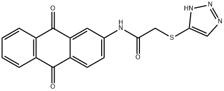 N-(9,10-dioxoanthracen-2-yl)-2-(2H-triazol-4-ylsulfanyl)acetamide Structural