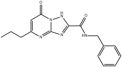N-benzyl-7-oxo-5-propyl-1H-[1,2,4]triazolo[1,5-a]pyrimidine-2-carboxamide Structural