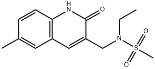 N-ethyl-N-[(6-methyl-2-oxo-1H-quinolin-3-yl)methyl]methanesulfonamide Structural