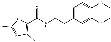N-[2-(3,4-dimethoxyphenyl)ethyl]-2,4-dimethyl-1,3-thiazole-5-carboxamide Structural