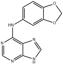 N-(1,3-benzodioxol-5-yl)-7H-purin-6-amine Structural