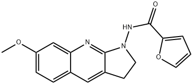 N-(7-methoxy-2,3-dihydropyrrolo[2,3-b]quinolin-1-yl)furan-2-carboxamide Structural