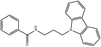 N-(3-carbazol-9-ylpropyl)benzamide Structural