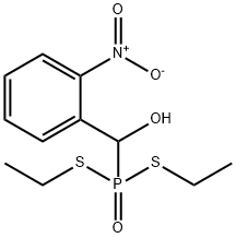 bis(ethylsulfanyl)phosphoryl-(2-nitrophenyl)methanol Structural