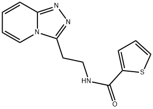 N-[2-([1,2,4]triazolo[4,3-a]pyridin-3-yl)ethyl]thiophene-2-carboxamide Structural