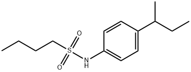 N-(4-butan-2-ylphenyl)butane-1-sulfonamide Structural