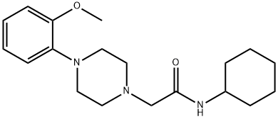 N-cyclohexyl-2-[4-(2-methoxyphenyl)piperazin-1-yl]acetamide Structural