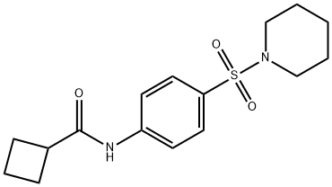 N-(4-piperidin-1-ylsulfonylphenyl)cyclobutanecarboxamide Structural