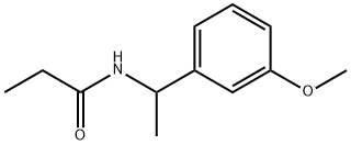 N-[1-(3-methoxyphenyl)ethyl]propanamide Structural