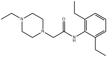 N-(2,6-diethylphenyl)-2-(4-ethylpiperazin-1-yl)acetamide Structural
