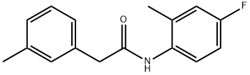 N-(4-fluoro-2-methylphenyl)-2-(3-methylphenyl)acetamide Structural