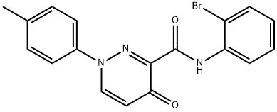 N-(2-bromophenyl)-1-(4-methylphenyl)-4-oxopyridazine-3-carboxamide Structural