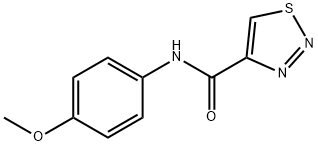 N-(4-methoxyphenyl)thiadiazole-4-carboxamide Structural