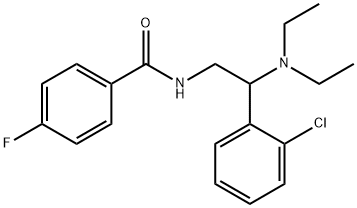 N-[2-(2-chlorophenyl)-2-(diethylamino)ethyl]-4-fluorobenzamide Structural