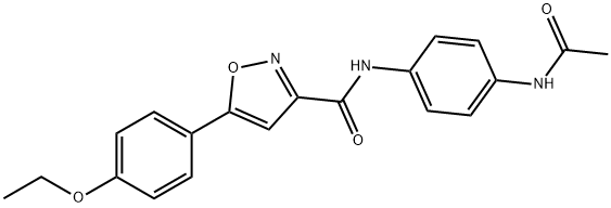 N-(4-acetamidophenyl)-5-(4-ethoxyphenyl)-1,2-oxazole-3-carboxamide Structural