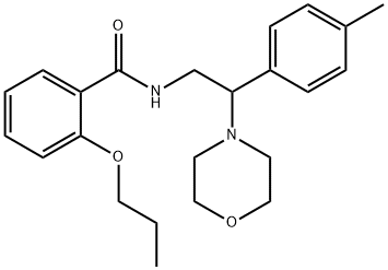 N-[2-(4-methylphenyl)-2-morpholin-4-ylethyl]-2-propoxybenzamide Structural