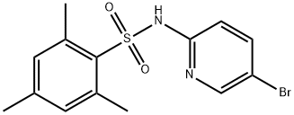 N-(5-bromopyridin-2-yl)-2,4,6-trimethylbenzenesulfonamide Structural