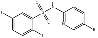 N-(5-bromopyridin-2-yl)-2,5-difluorobenzenesulfonamide Structural