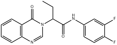 N-(3,4-difluorophenyl)-2-(4-oxoquinazolin-3-yl)butanamide Structural