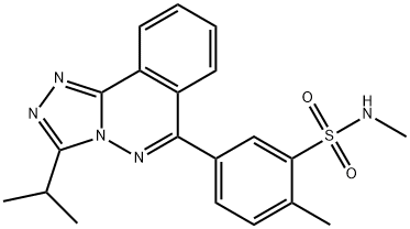 N,2-dimethyl-5-(3-propan-2-yl-[1,2,4]triazolo[3,4-a]phthalazin-6-yl)benzenesulfonamide Structural