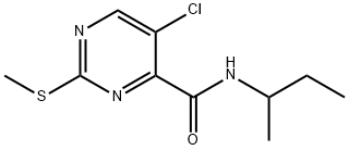 N-butan-2-yl-5-chloro-2-methylsulfanylpyrimidine-4-carboxamide Structural