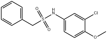N-(3-chloro-4-methoxyphenyl)-1-phenylmethanesulfonamide Structural