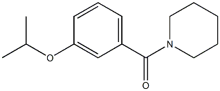 piperidin-1-yl-(3-propan-2-yloxyphenyl)methanone Structural