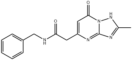 N-benzyl-2-(2-methyl-7-oxo-1H-[1,2,4]triazolo[1,5-a]pyrimidin-5-yl)acetamide Structural