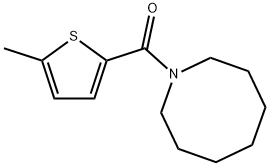 azocan-1-yl-(5-methylthiophen-2-yl)methanone Structural