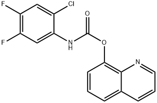 quinolin-8-yl N-(2-chloro-4,5-difluorophenyl)carbamate Structural