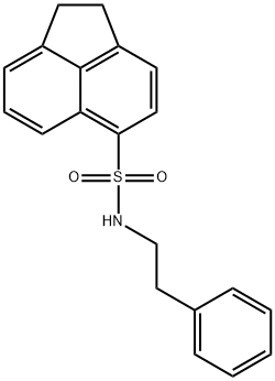 N-(2-phenylethyl)-1,2-dihydroacenaphthylene-5-sulfonamide Structural