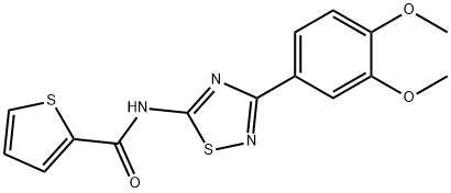 N-[3-(3,4-dimethoxyphenyl)-1,2,4-thiadiazol-5-yl]thiophene-2-carboxamide Structural