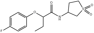 N-(1,1-dioxothiolan-3-yl)-2-(4-fluorophenoxy)butanamide Structural