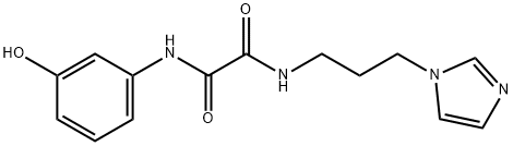 N'-(3-hydroxyphenyl)-N-(3-imidazol-1-ylpropyl)oxamide Structural