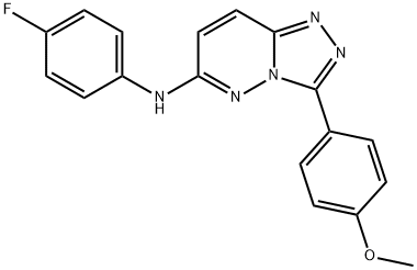 N-(4-fluorophenyl)-3-(4-methoxyphenyl)-[1,2,4]triazolo[4,3-b]pyridazin-6-amine Structural