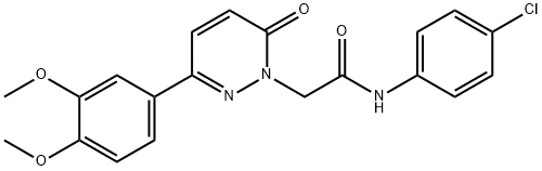 N-(4-chlorophenyl)-2-[3-(3,4-dimethoxyphenyl)-6-oxopyridazin-1-yl]acetamide Structural