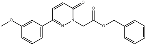 benzyl 2-[3-(3-methoxyphenyl)-6-oxopyridazin-1-yl]acetate Structural