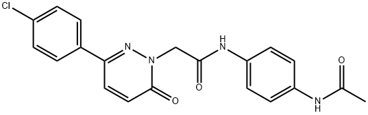 N-(4-acetamidophenyl)-2-[3-(4-chlorophenyl)-6-oxopyridazin-1-yl]acetamide Structural