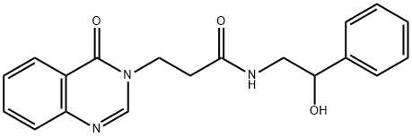 N-(2-hydroxy-2-phenylethyl)-3-(4-oxoquinazolin-3-yl)propanamide Structural