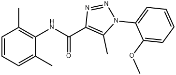 N-(2,6-dimethylphenyl)-1-(2-methoxyphenyl)-5-methyltriazole-4-carboxamide Structural