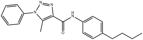 N-(4-butylphenyl)-5-methyl-1-phenyltriazole-4-carboxamide Structural
