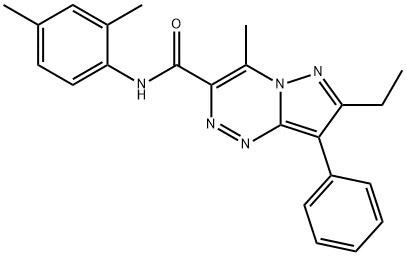 N-(2,4-dimethylphenyl)-7-ethyl-4-methyl-8-phenylpyrazolo[5,1-c][1,2,4]triazine-3-carboxamide Structural