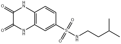 N-(3-methylbutyl)-2,3-dioxo-1,4-dihydroquinoxaline-6-sulfonamide Structural