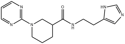 N-[2-(1H-imidazol-5-yl)ethyl]-1-pyrimidin-2-ylpiperidine-3-carboxamide Structural