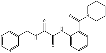 N'-[2-(piperidine-1-carbonyl)phenyl]-N-(pyridin-3-ylmethyl)oxamide Structural