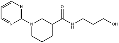 N-(3-hydroxypropyl)-1-pyrimidin-2-ylpiperidine-3-carboxamide Structural