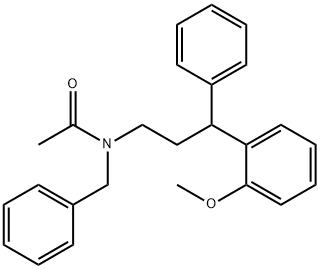 N-benzyl-N-[3-(2-methoxyphenyl)-3-phenylpropyl]acetamide Structural